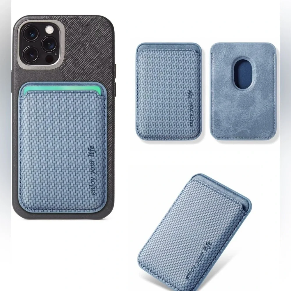 Magnetic Phone Wallet Card Holder Compatible with MagSafe on iPhone 15 14 13 12.